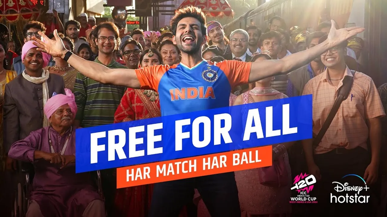 Disney+ Hotstar ropes in actor Kartik Aaryan for T20 World Cup 2024 campaign