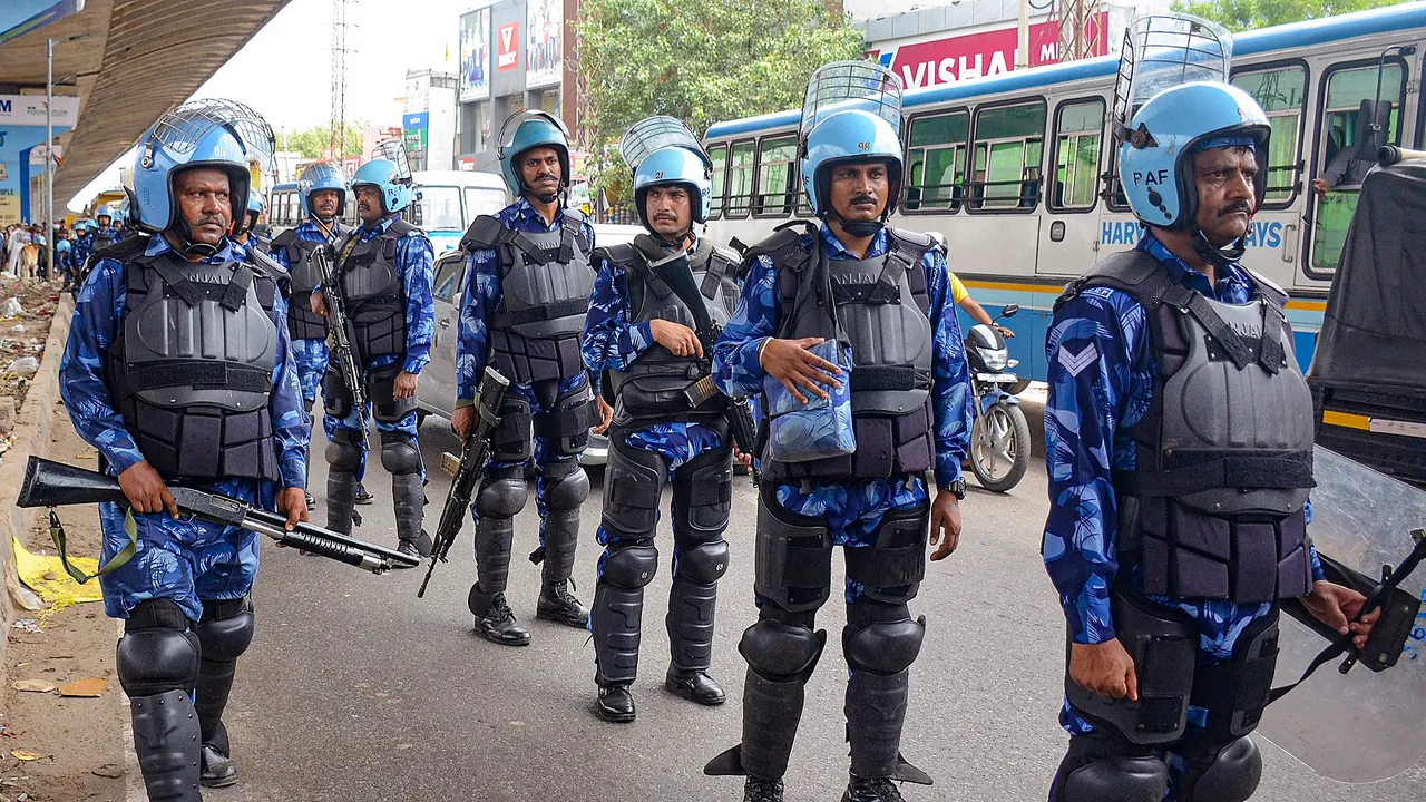 Rapid Action Force Communal Violence Nuh Haryana Gurugram