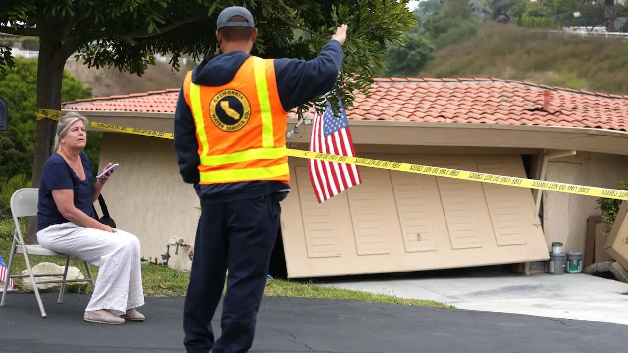 Ground shifts in Los Angeles-area city
