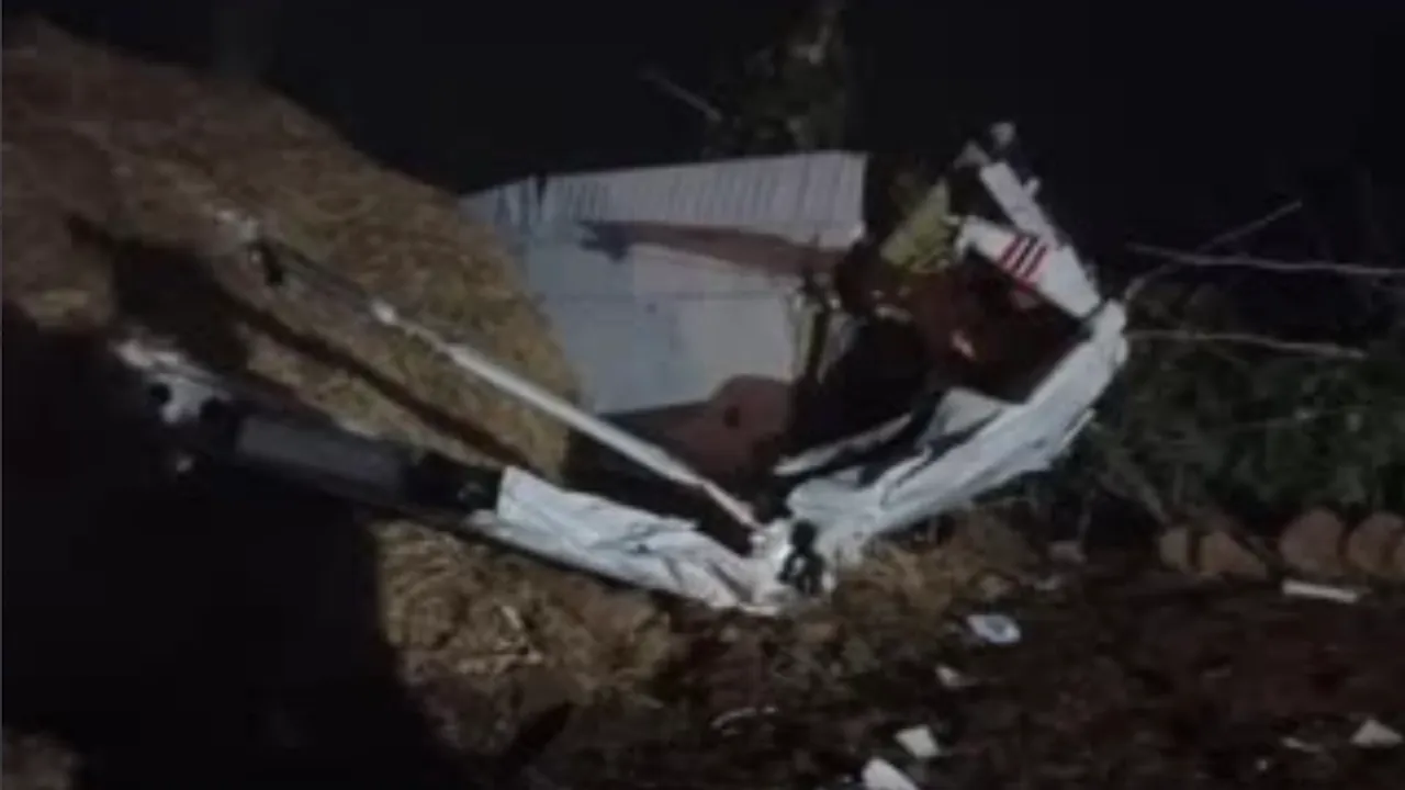 Trainer aircraft crashed in Rewa of Madhya Pradesh