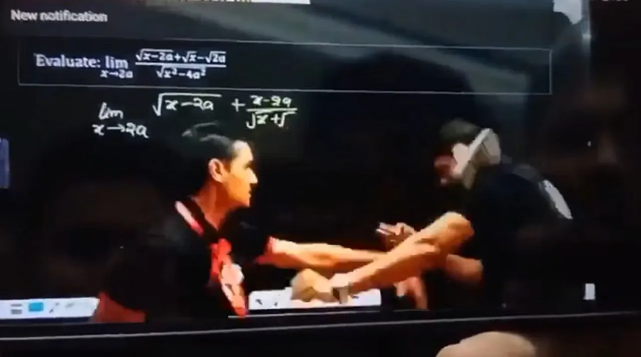 Student hits Physics Wallah teacher during live class; video surfaces