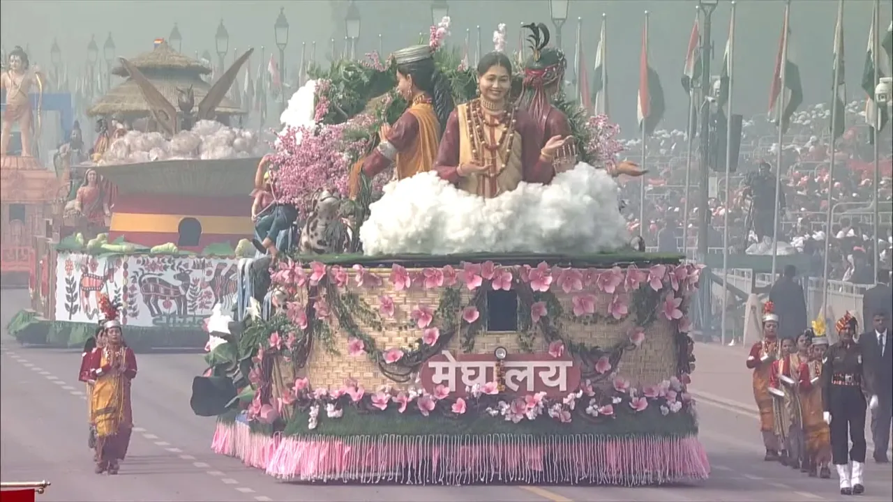 Meghalaya tableau in the Republic Day parade