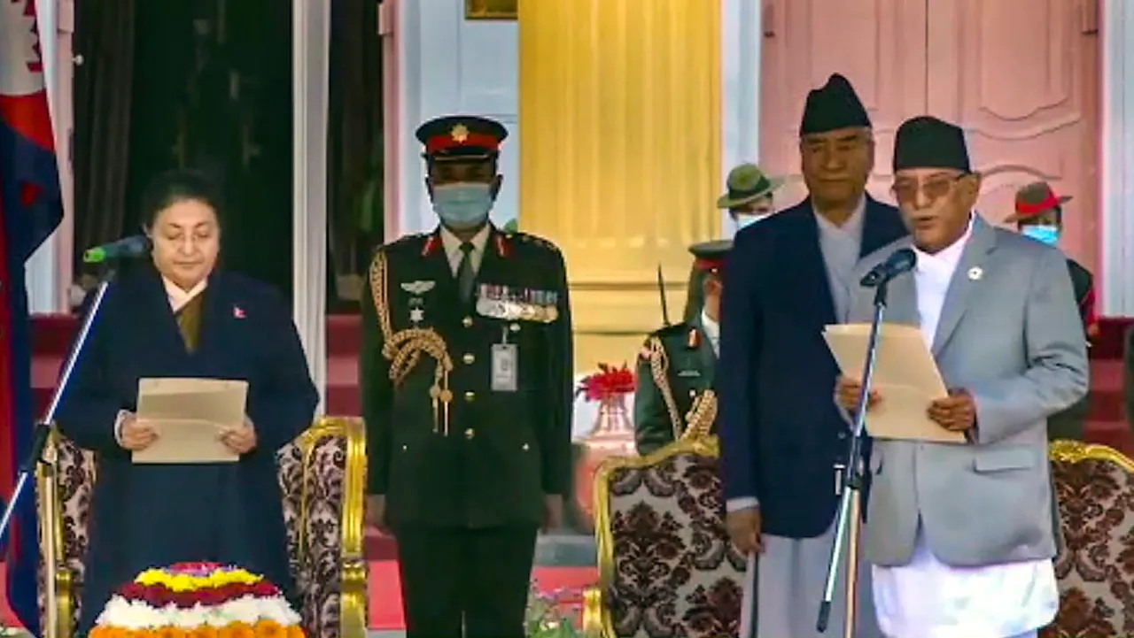 Prachanda took oath as new Nepal PM