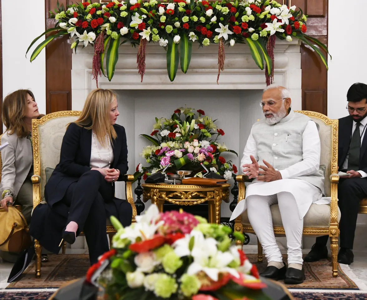 PM Modi holds talks with Italian counterpart Giorgia Meloni