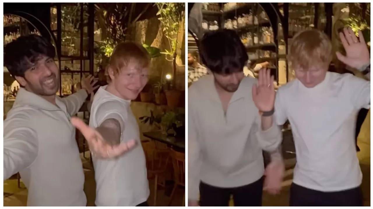 Ed Sheeran dances with Armaan Malik on 'Butta Bomma' song, video goes viral