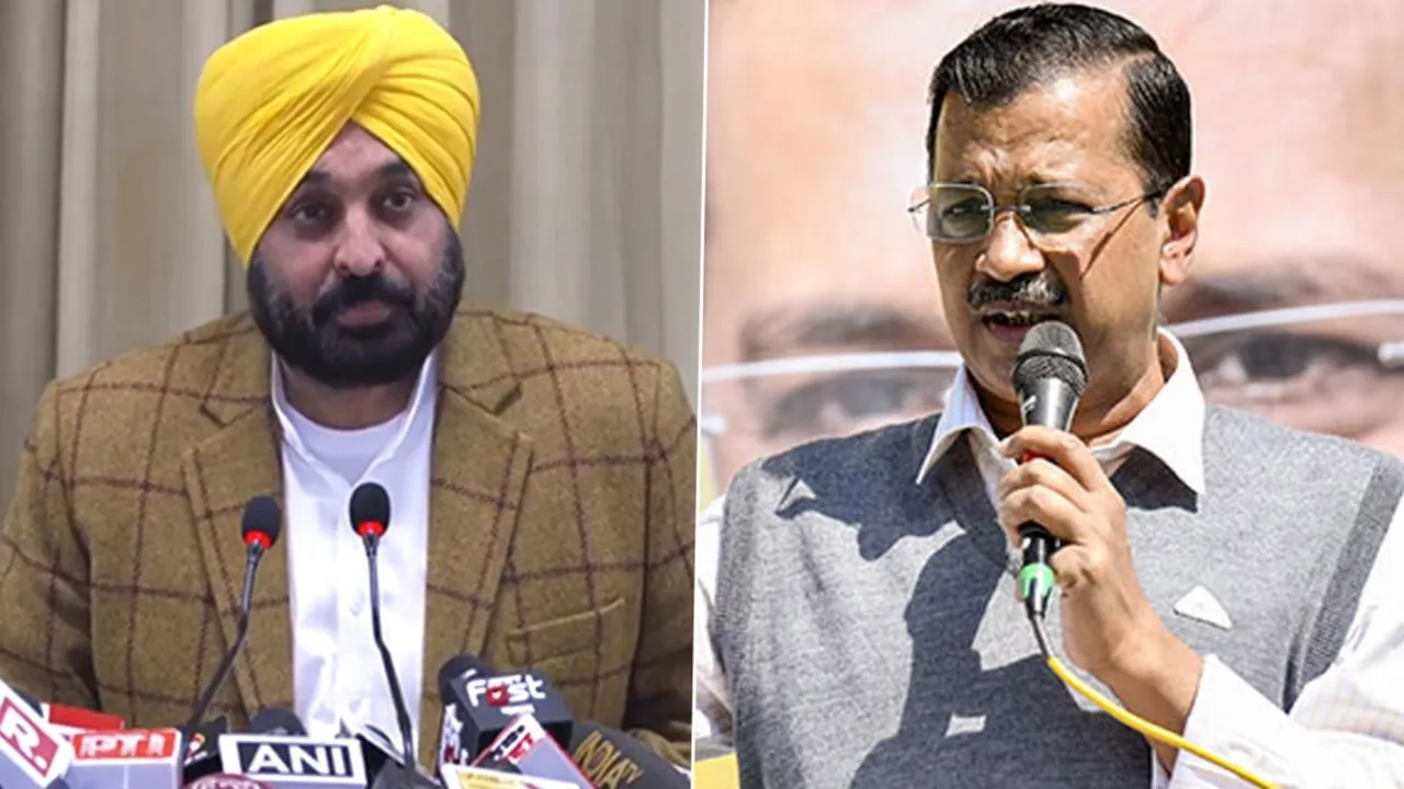 Bhagwant Mann Arvind Kejriwal