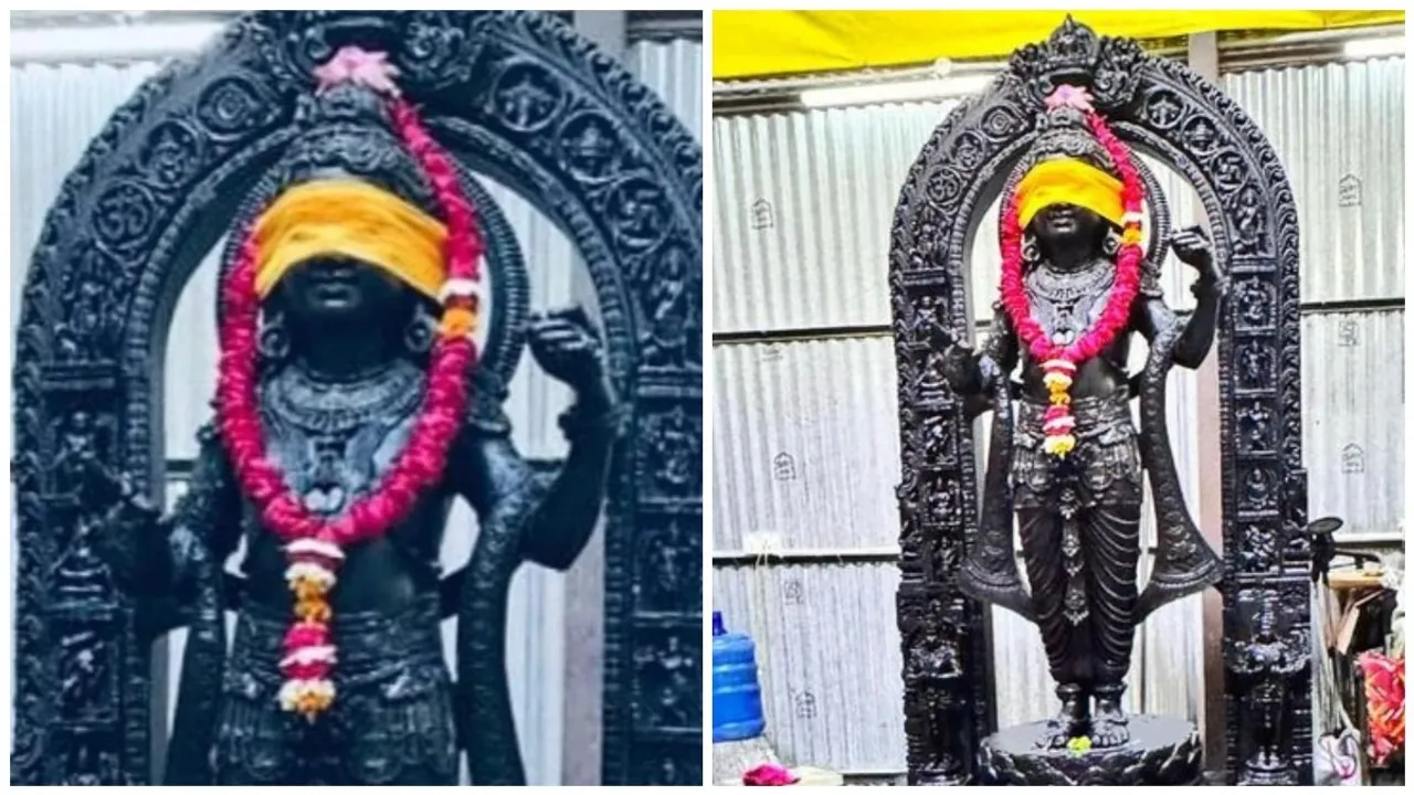 First look of Ram Lalla's idol inside Ayodhya temple revealed