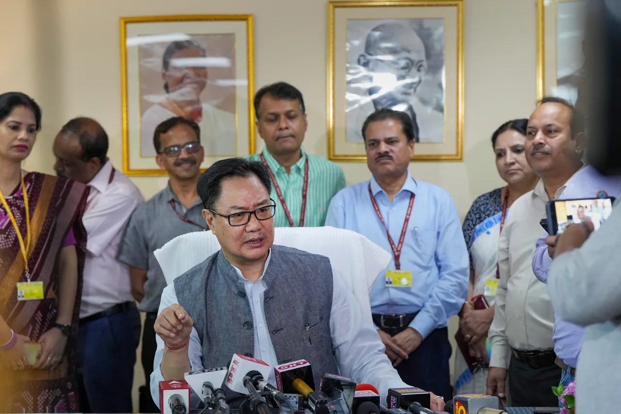 No wrongdoing: Kiren Rijiju on removal as law minister