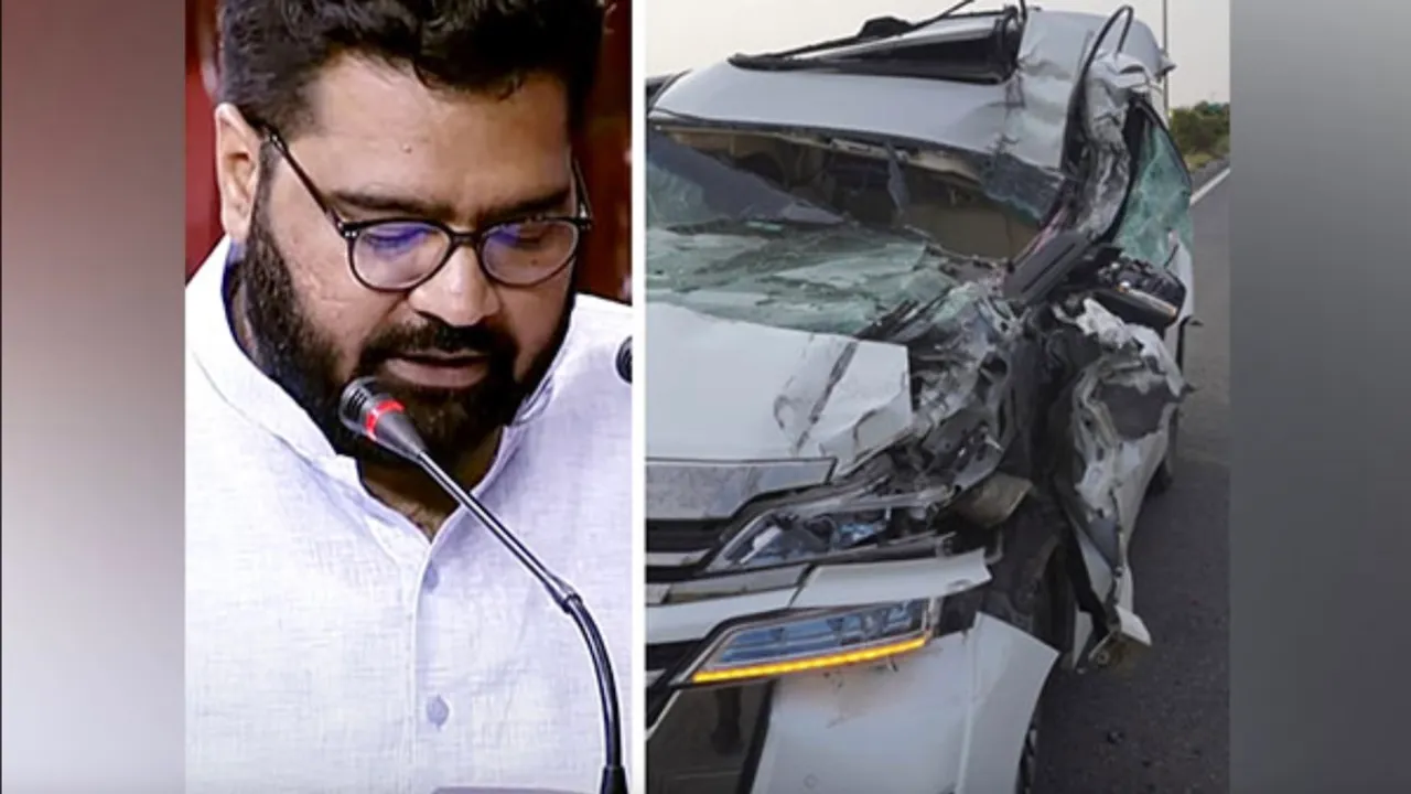 Rajya Sabha MP Kartikeya Sharma escapes unhurt as his SUV collides with truck