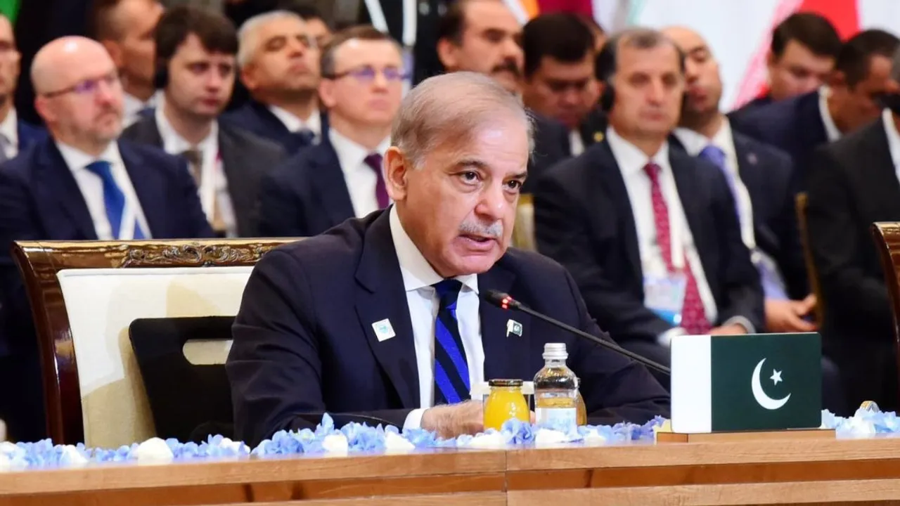 Pakistan Prime Minister Shehbaz Sharif at the SCO meeting