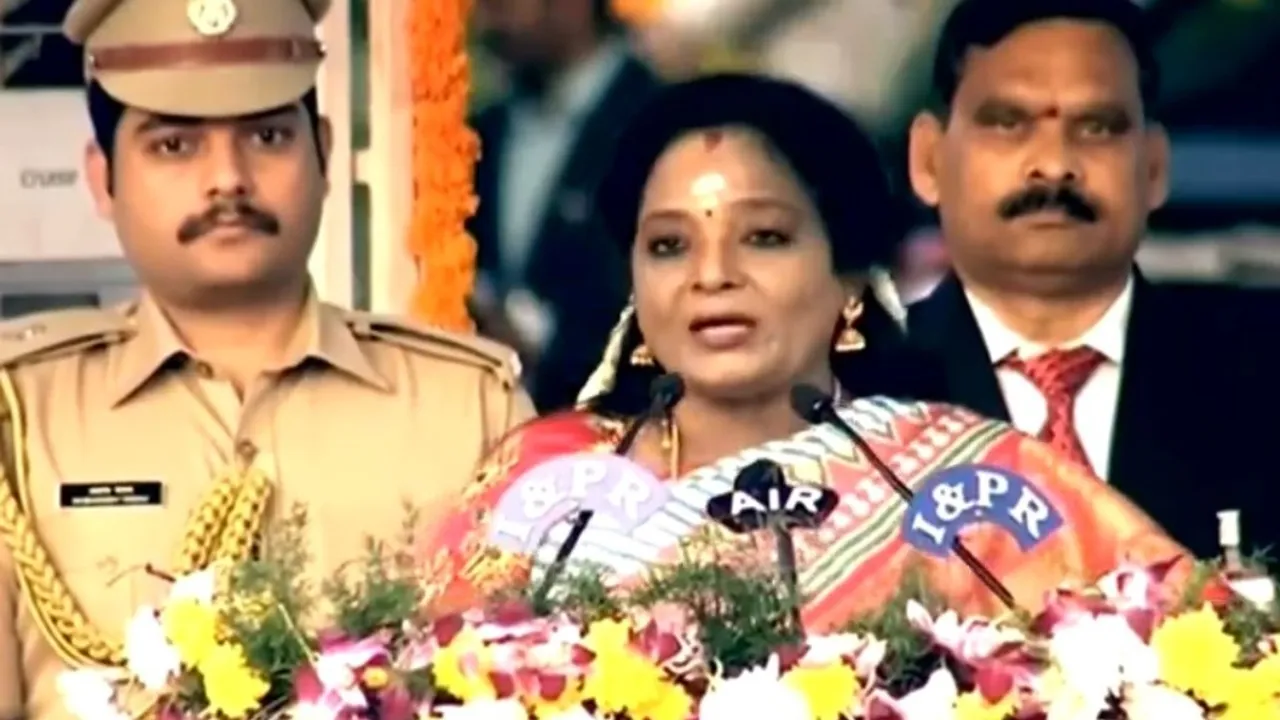 R-Day speech: Telengana Guv Soundararajan attacks previous BRS govt, terms it 'dictatorial'
