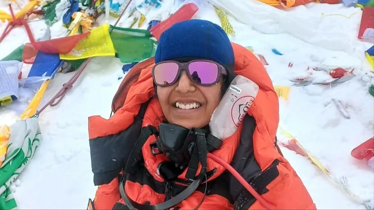 Sixteen-year-old Kaamya Karthikeyan became the youngest Indian mountaineer to scale the world's highest peak from the Nepal side