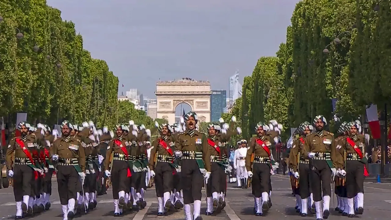 Arc de Triomphe reminded us of India Gate during Bastille Day Parade: Indian contingent leaders