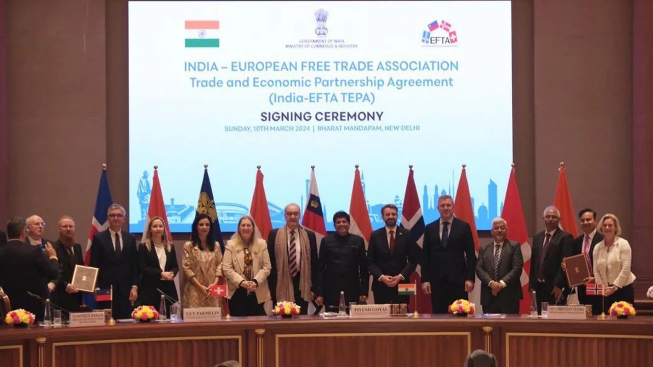 India EFTA FTA