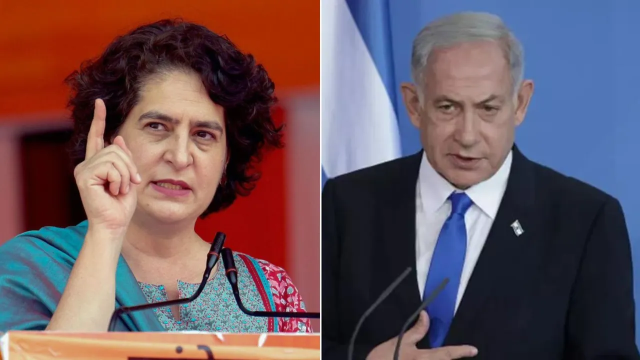 Priyanka Gandhi Benjamin Netanyahu