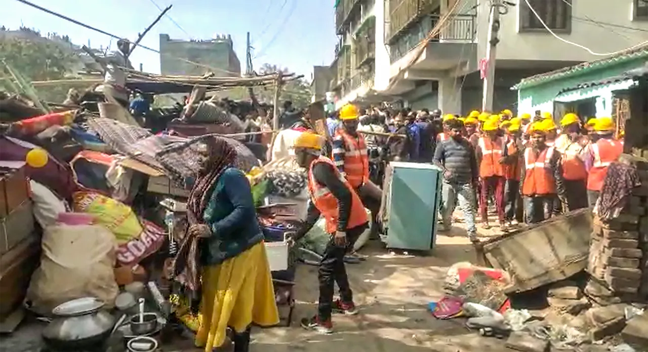 DDA demolition drive in Mehrauli