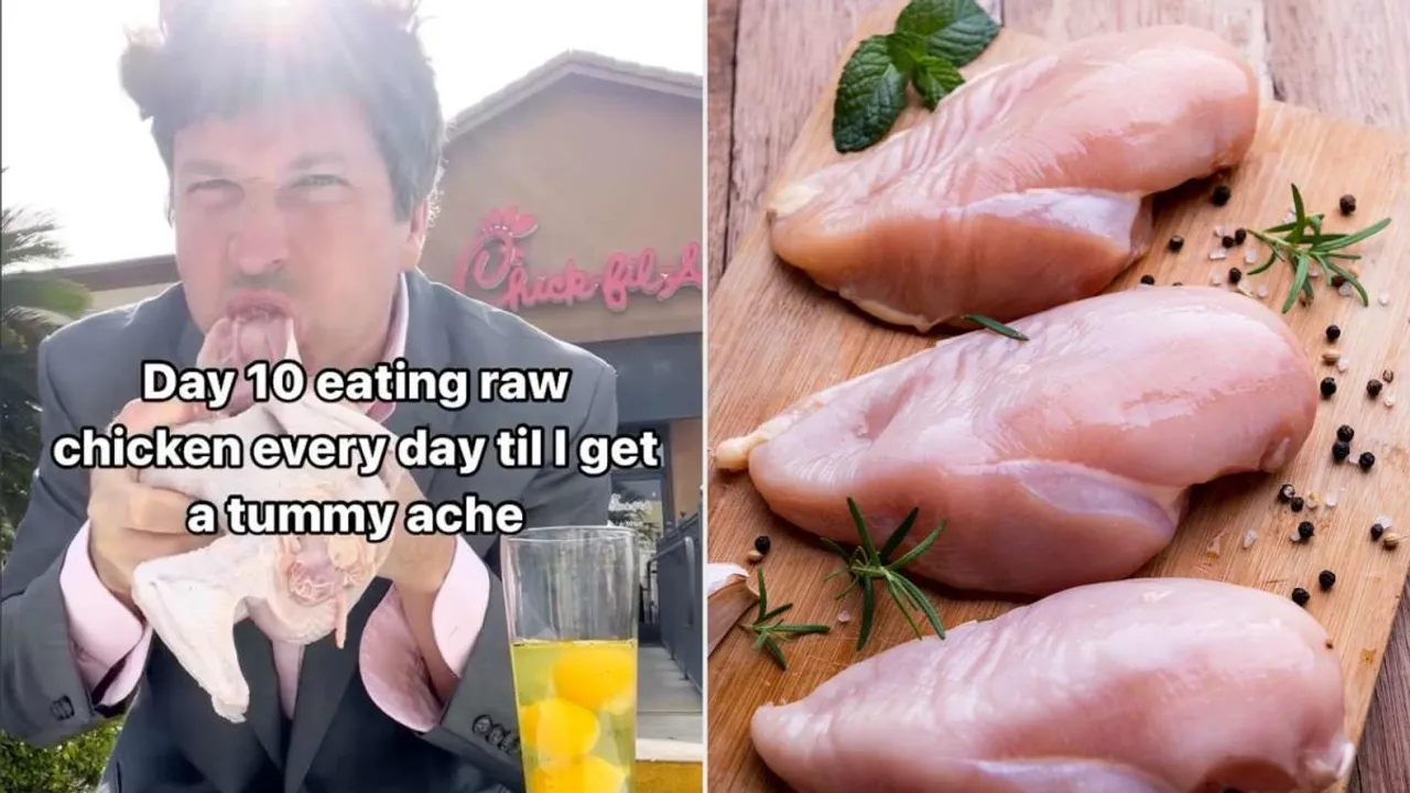 Man eats raw chicken for 25 days – why isn’t he sick?