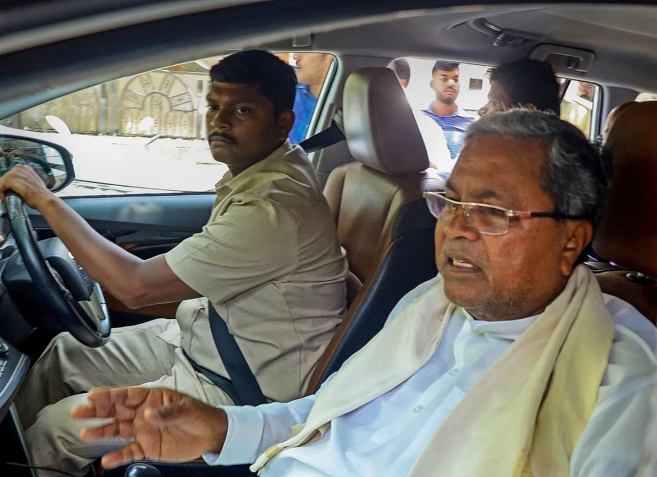 Congress leader Siddaramaiah leaves his residence for Delhi to meet senior party leaders