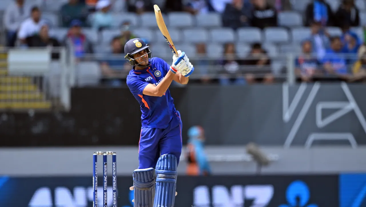 Sbhubman Gill hit his 4th ODI 50 against New Zealand in first ODI