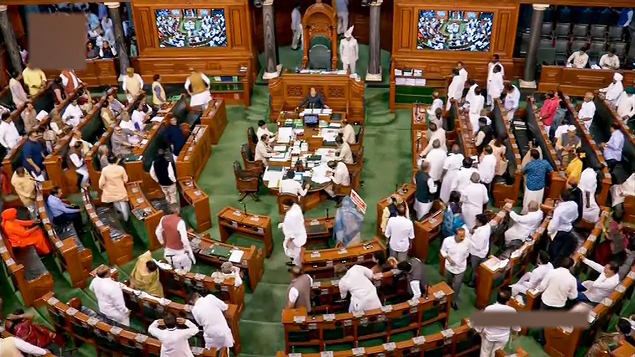 Lok Sabha adjourned for the day amid uproar over Rahul Gandhi's remarks
