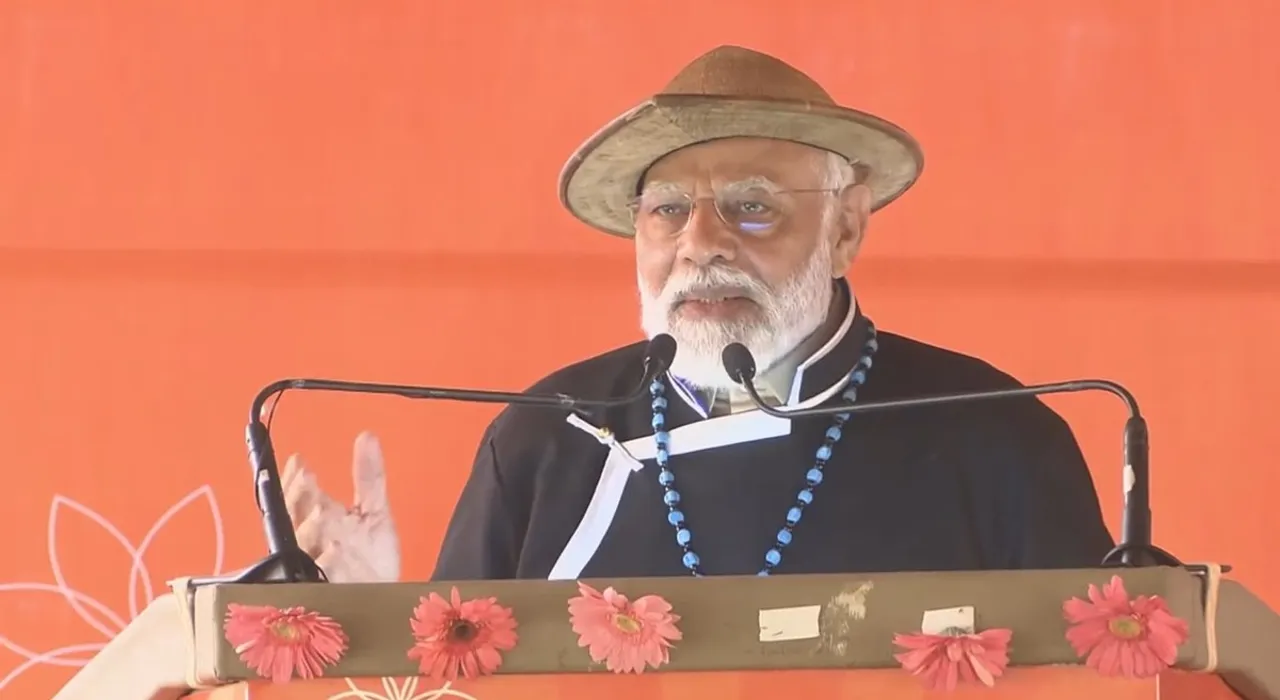 Prime Minister Narendra Modi  was addressing a public meeting in Arunachal Pradesh's Itanagar