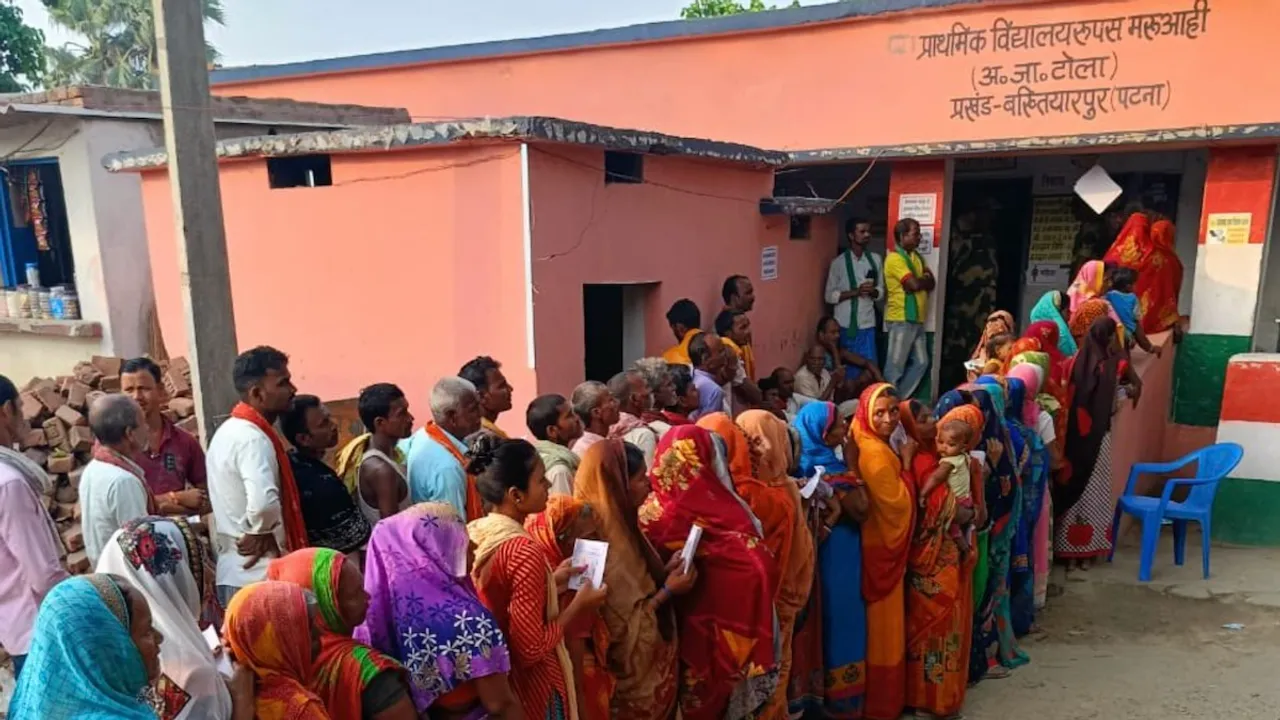 Patna voting bihar voting