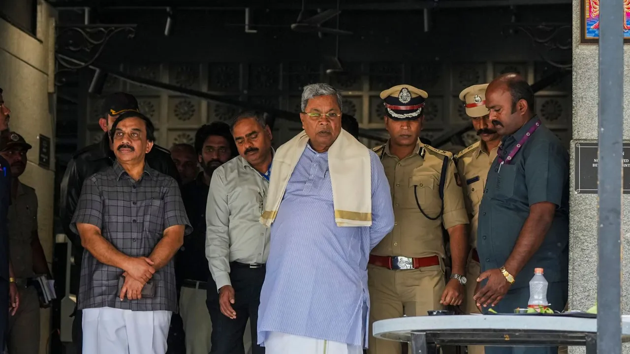 Karnataka Chief Miniter Siddaramaiah visits the Rameshwaram Cafe blast site, in Bengaluru