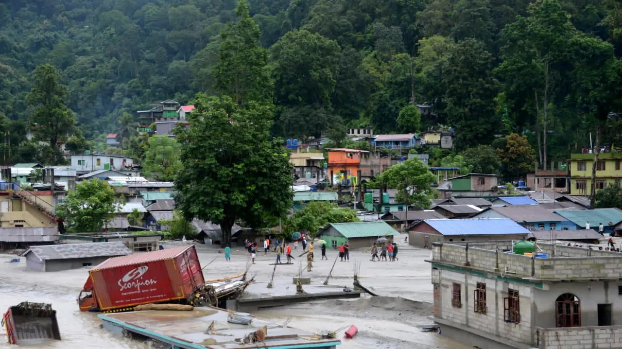 Toll in Sikkim flash flood rises to 14, 102 people still missing