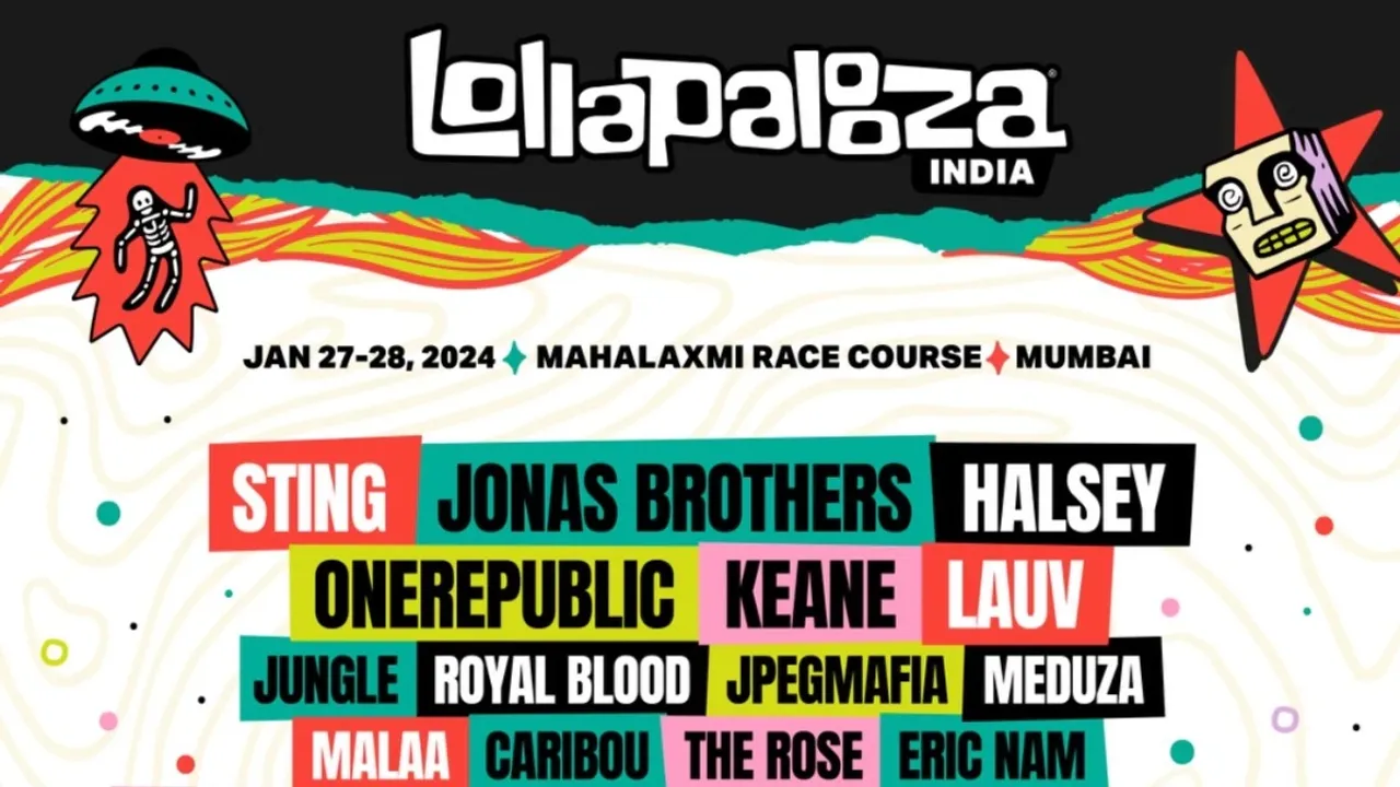 Sting, Jonas Brothers, Halsey and OneRepublic to perform at Lollapalooza India 2024