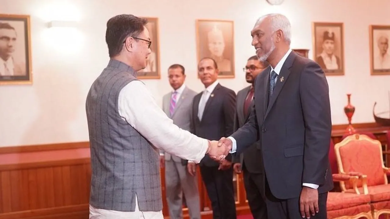 Kiren Rijiju and Mohamed Muizzu