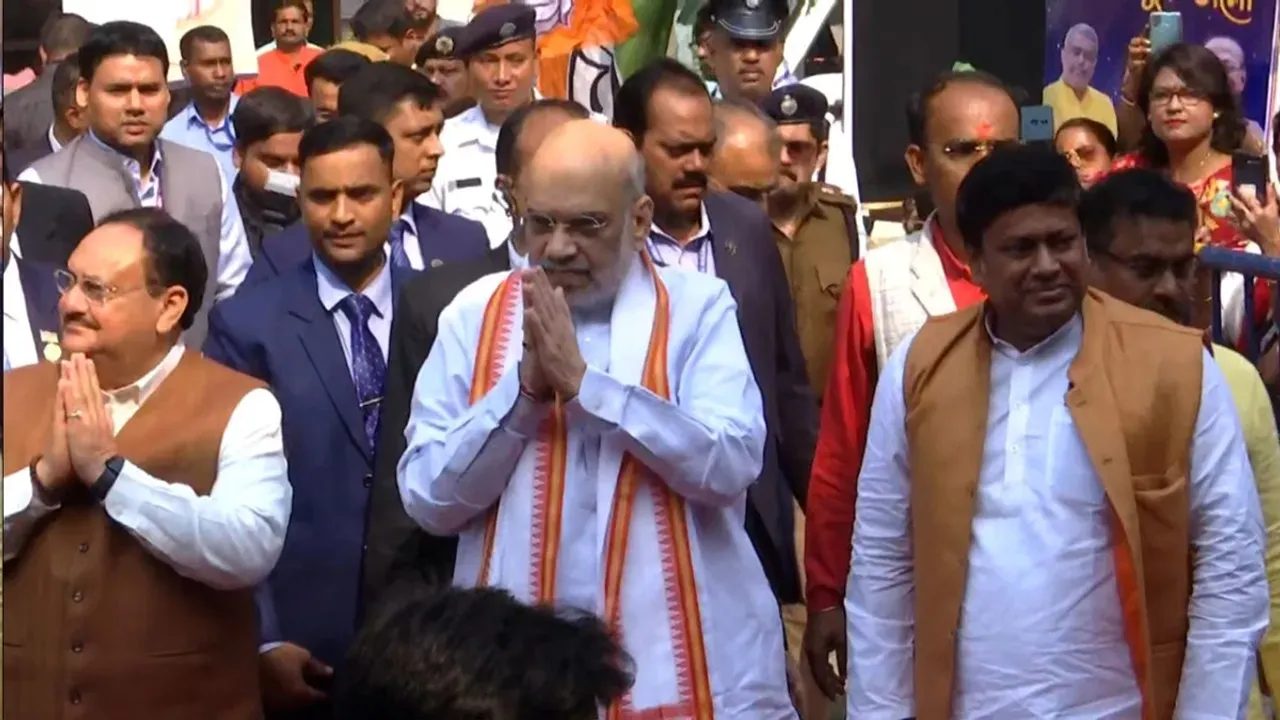 Amit-Shah-and-J-P-Nadda-in-Kalighat