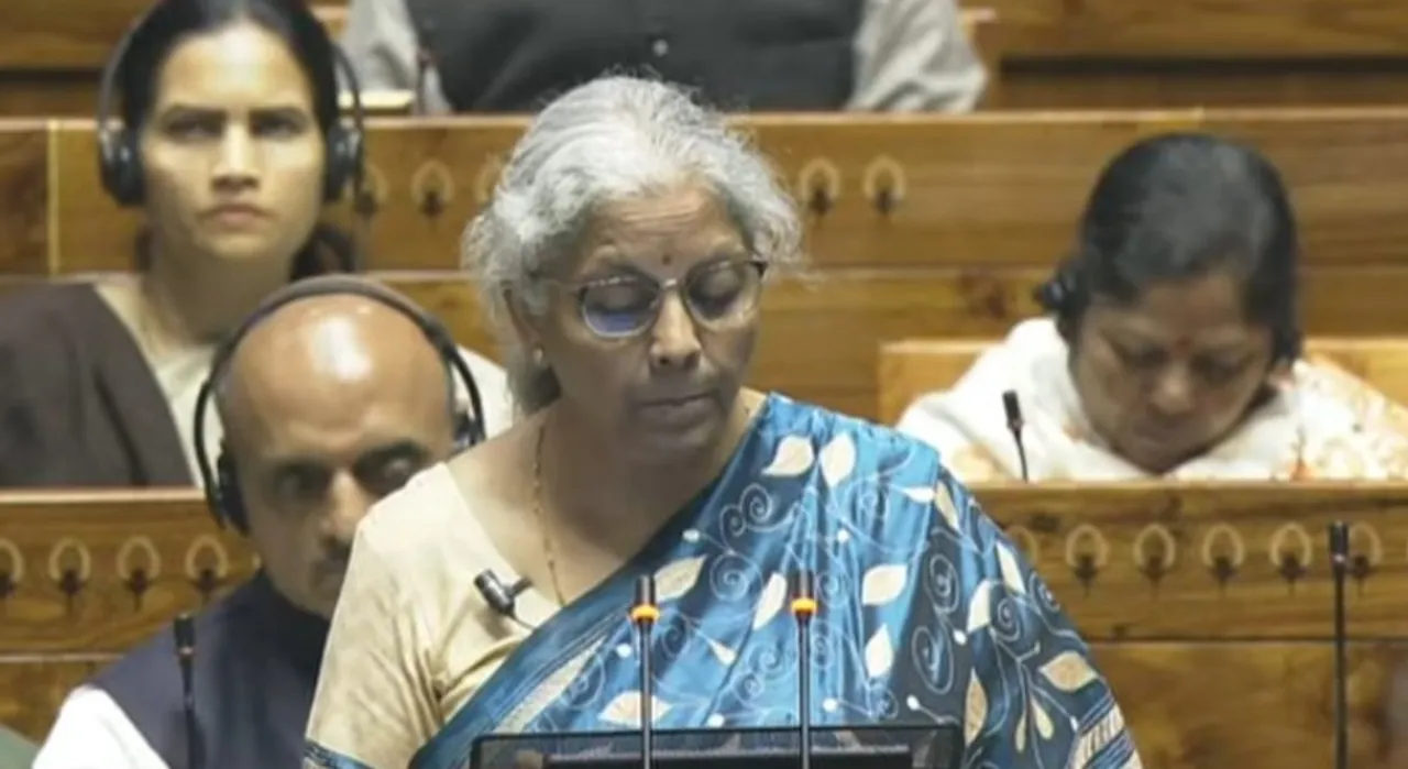 Union Finance Minister Nirmala Sitharaman presents the Interim Budget 2024 in the Lok Sabha, at Parliament House in New Delhi