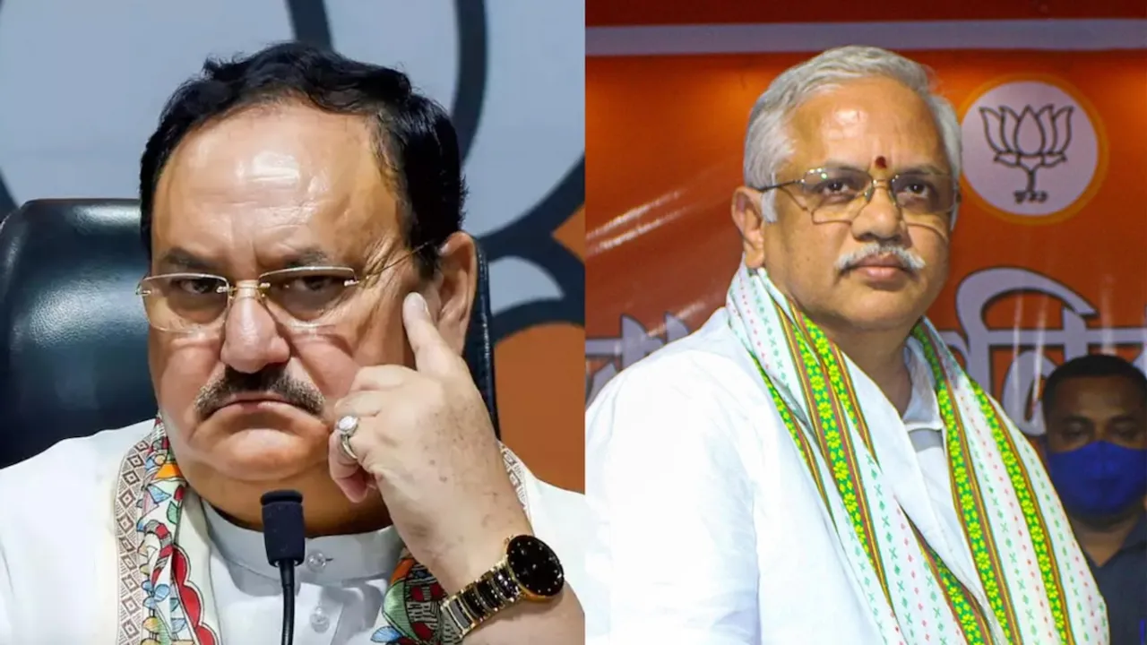 JP Nadda and BL Santosh