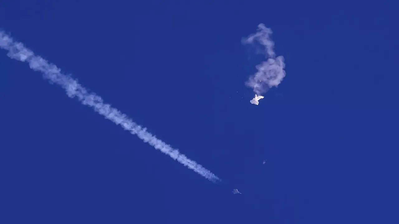 US shoots airborne object