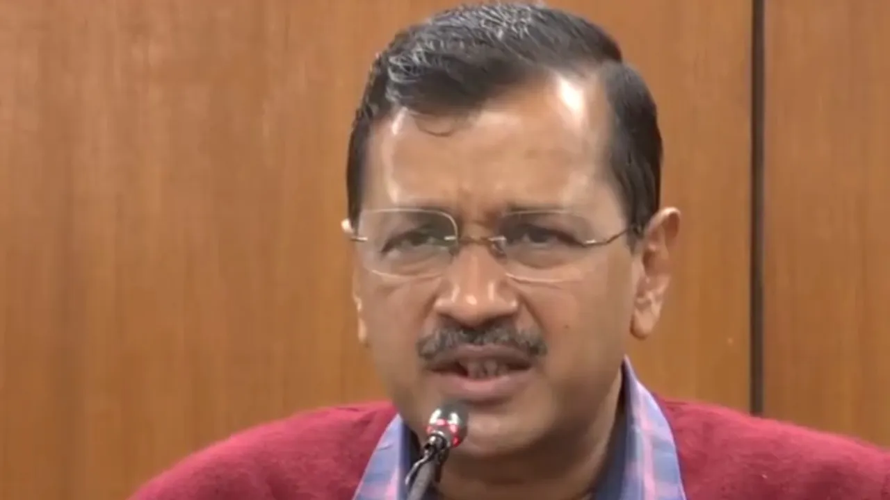 Chief Minister Arvind Kejriwal addressing a press conference on 4th March 2024