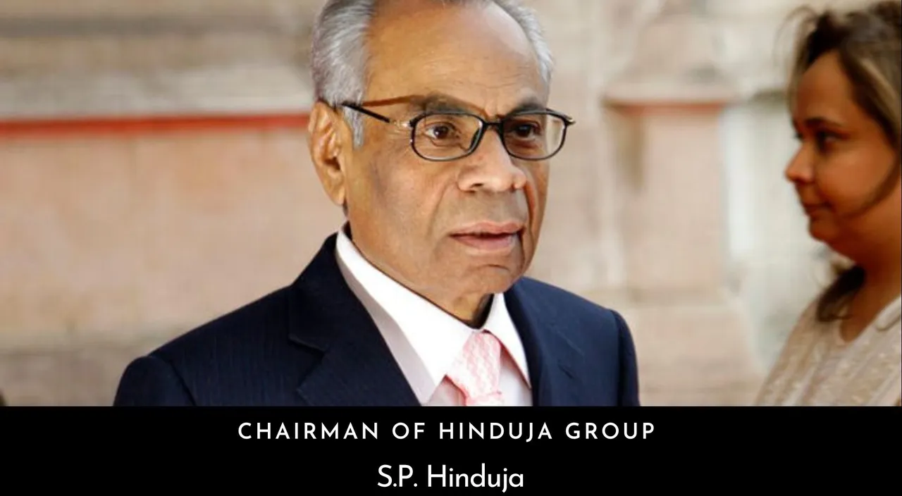 S P Hinduja dies at age of 87