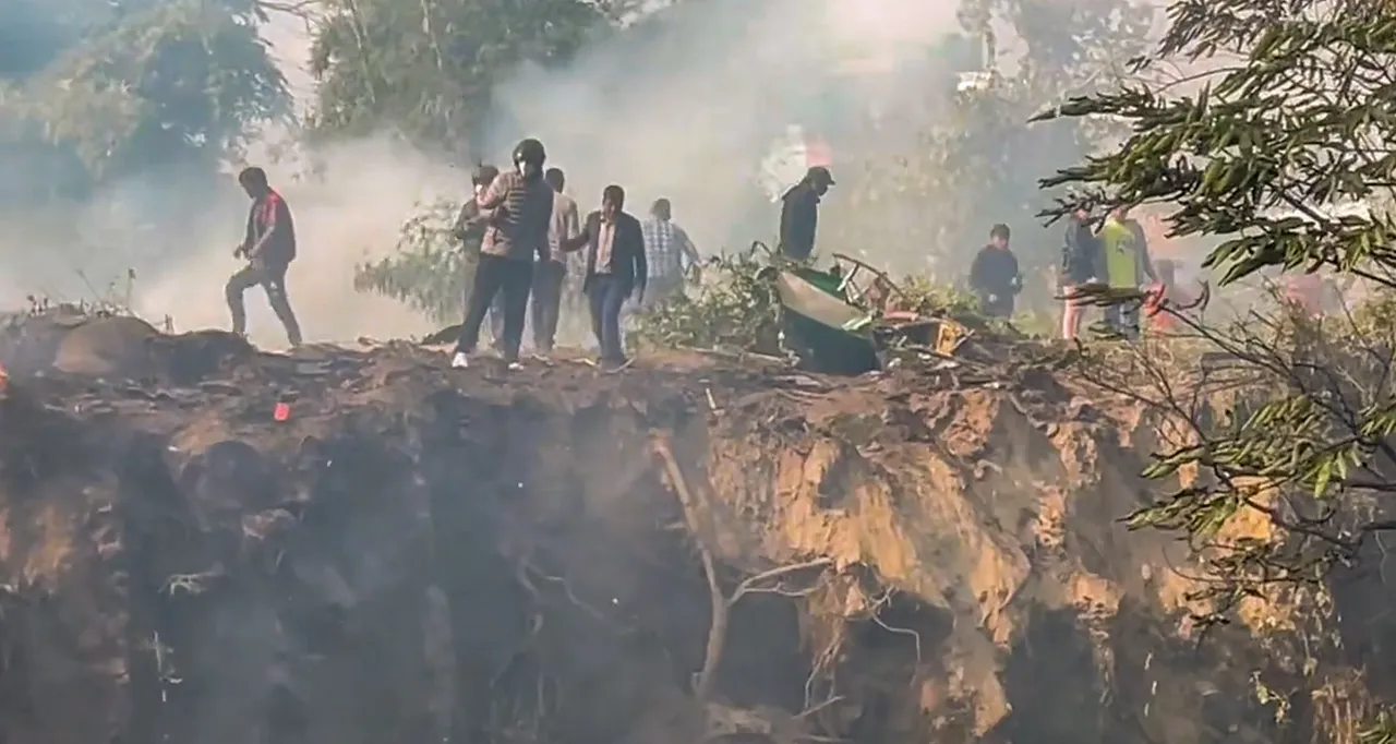 Plane crash in Nepal Pokhra