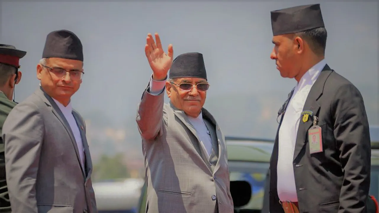 Nepal PM Prachanda leaves for India on four-day visit
