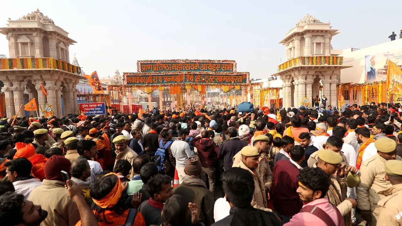 Ayodhya Ram temple Crowd
