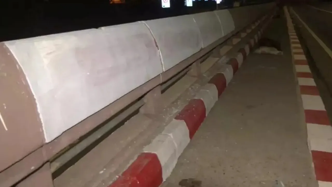 Pro-Khalistan graffiti on Delhi flyover