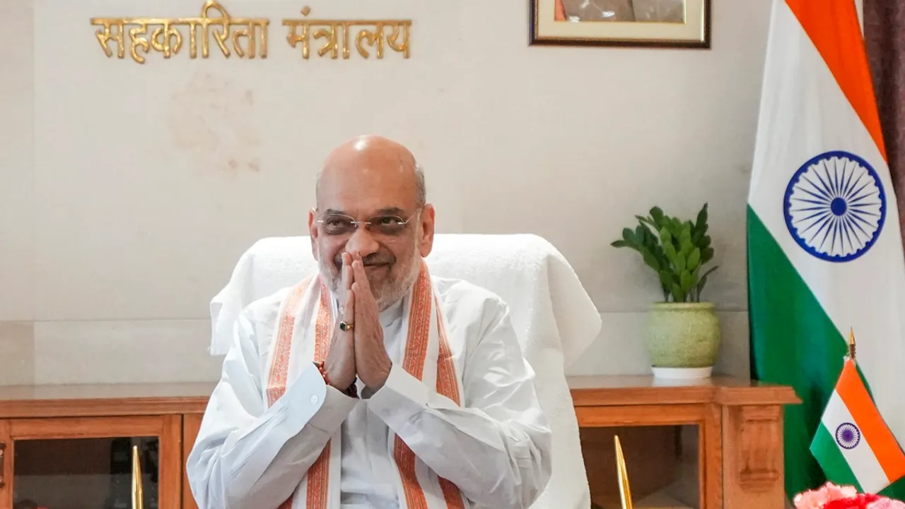 Union Minister Amit Shah takes charge as Minister of Cooperation, in New Delhi, Tuesday, June 11, 2024