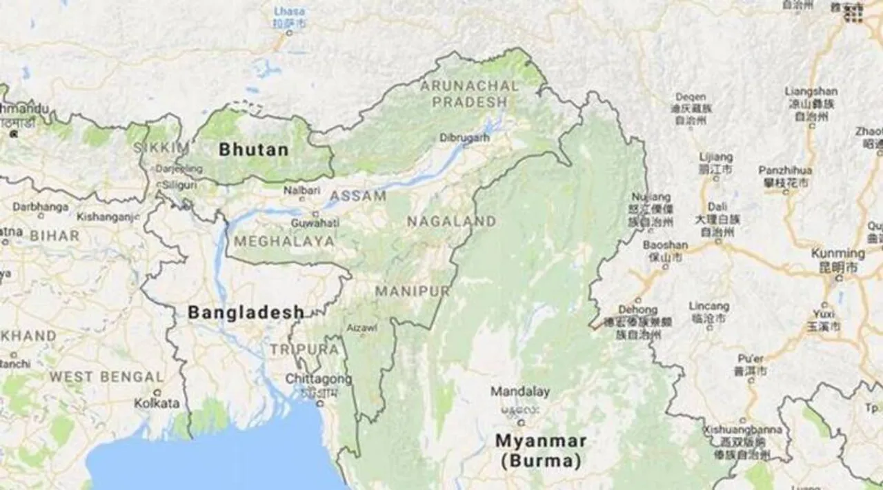 arunachal pradesh map china india bhutan