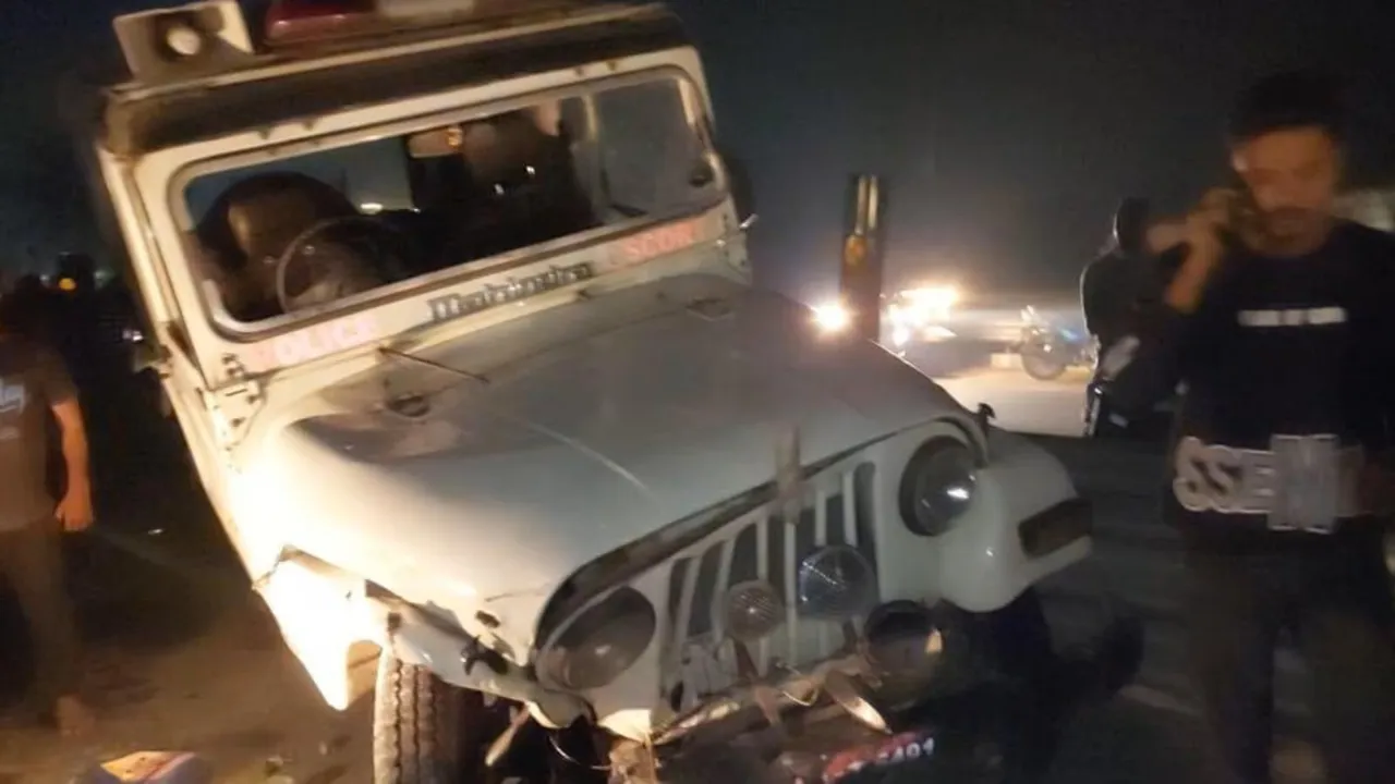 1 killed, 6 injured as police vehicle escorting Tejashwi Yadav collides with car
