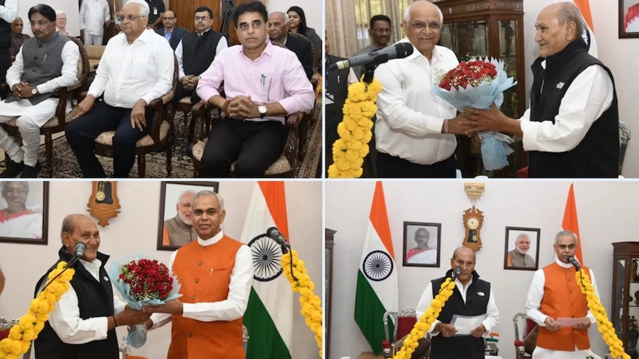 Gujarat MLAs oath taking at Raj Bhawan in Ahmedabad