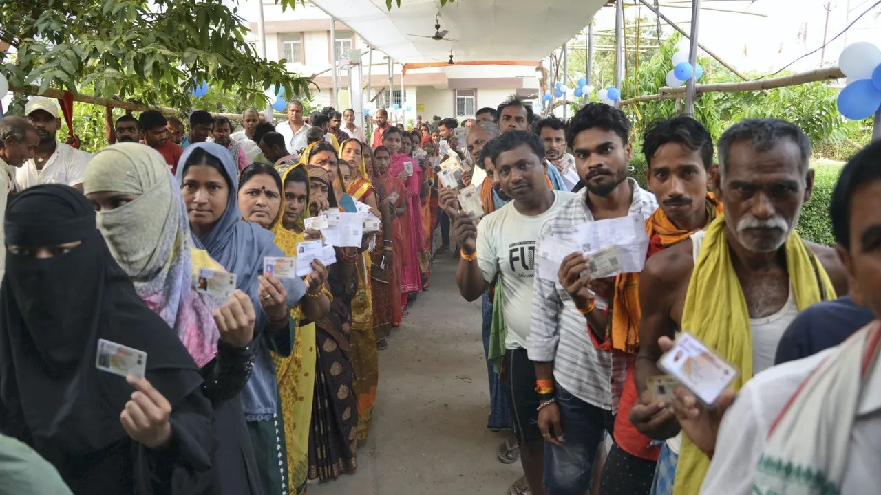 Over 34% polling recorded in five LS seats in Bihar till 1 pm