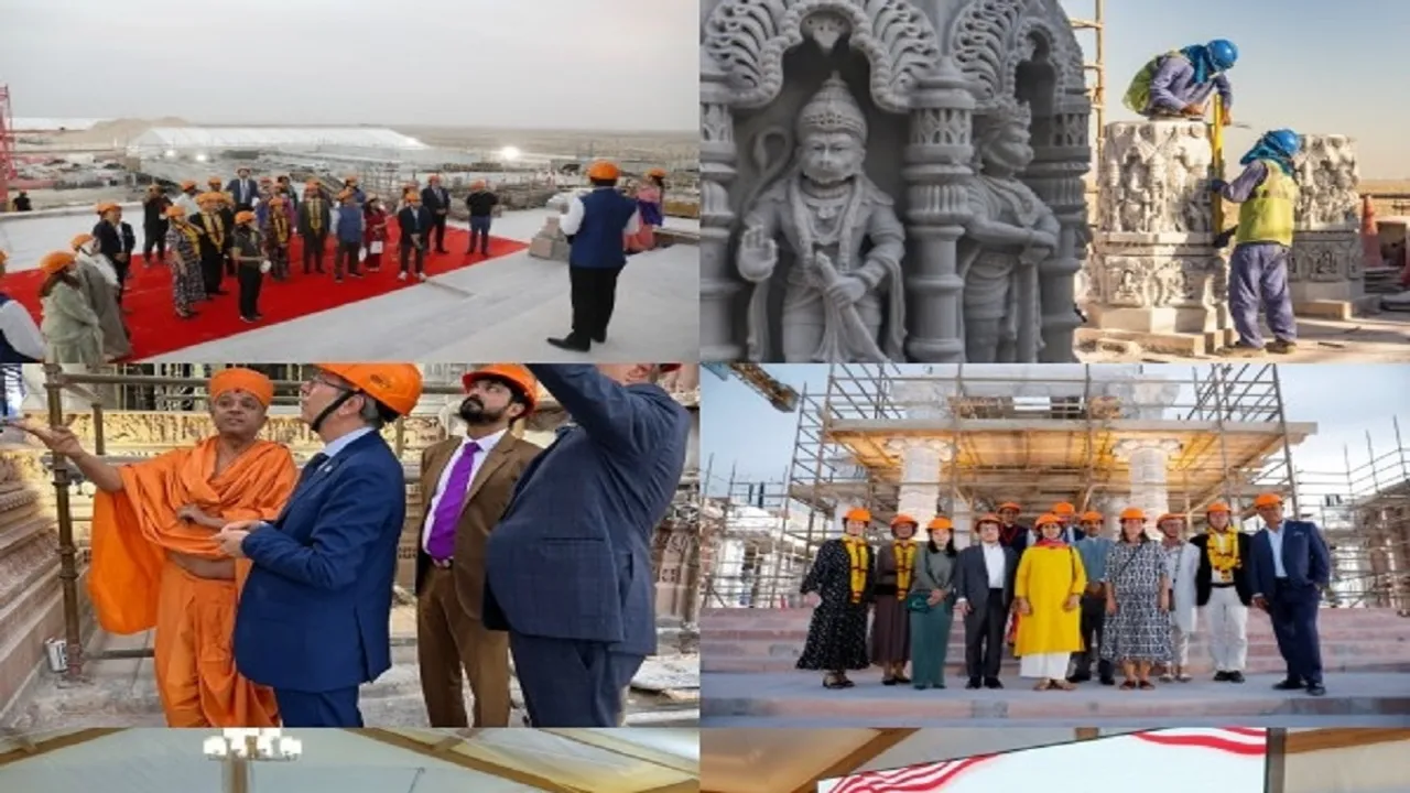 Diplomats from over 30 countries visit Hindu temple site in UAE