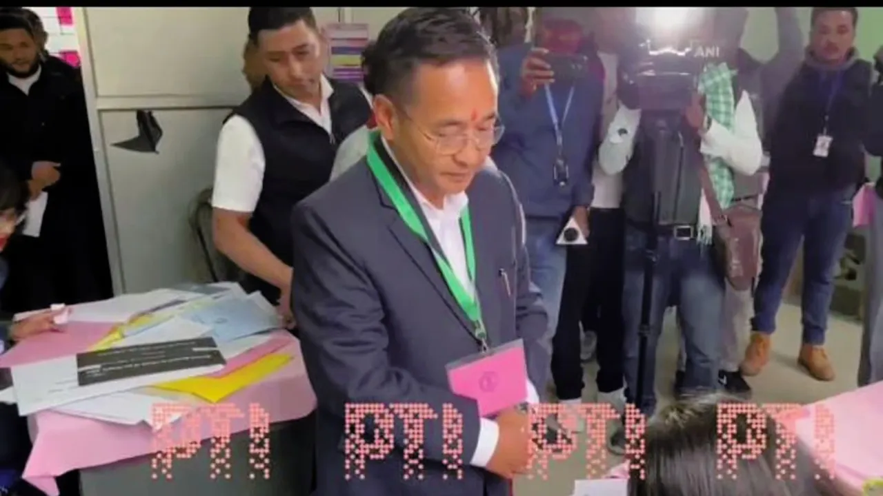 Prem Singh Tamang Voting