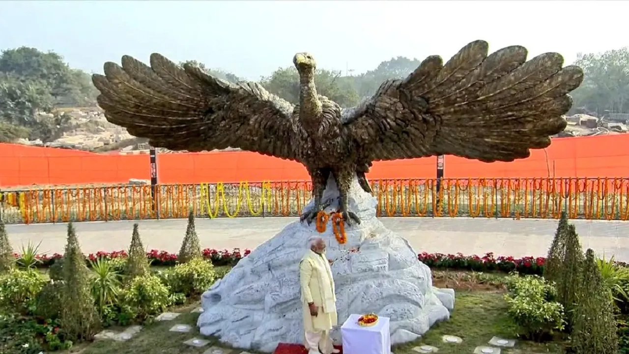 PM Modi offers prayers at Kuber Tila Shiva temple; unveils 'Jatayu' statue