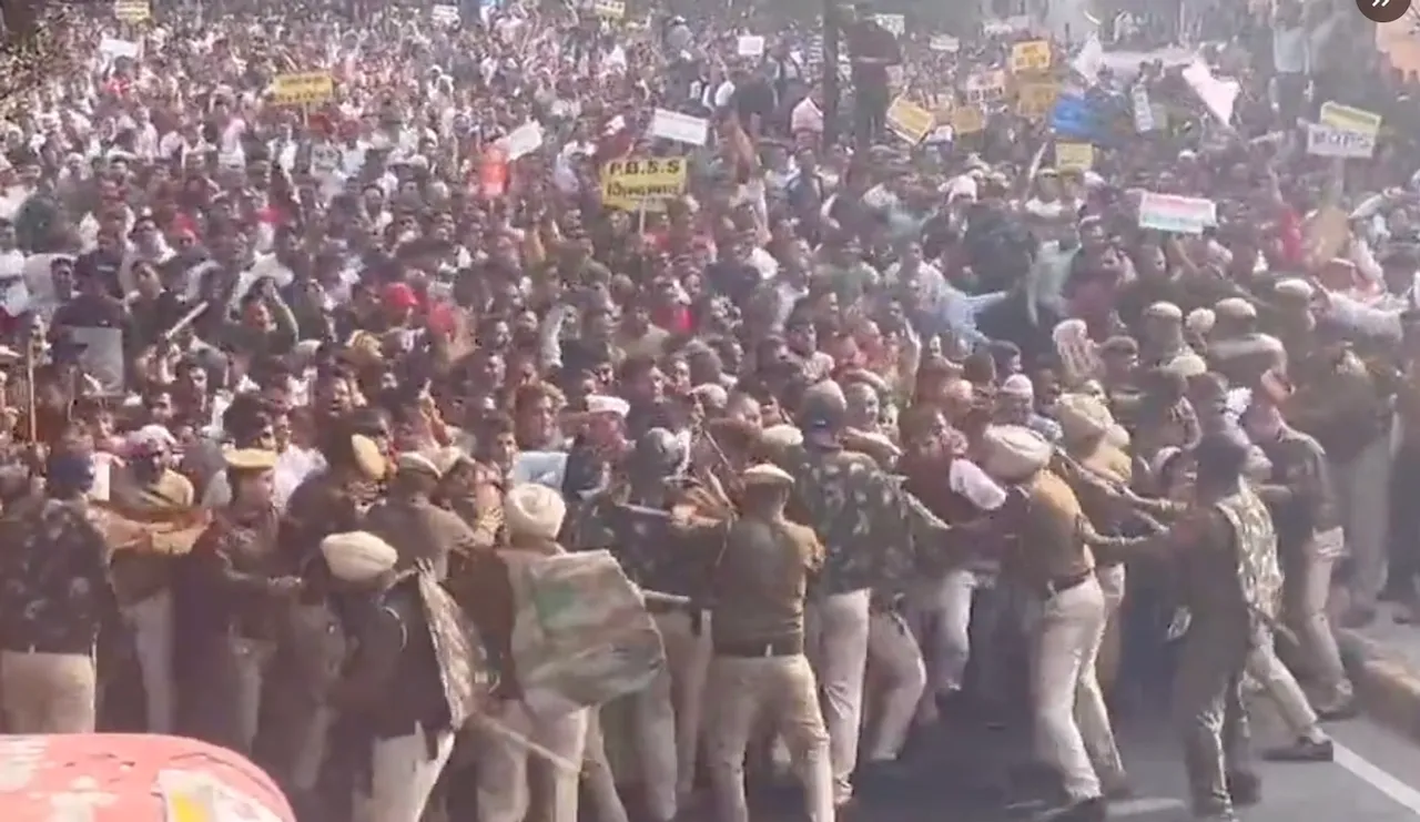 Haryana ops protest