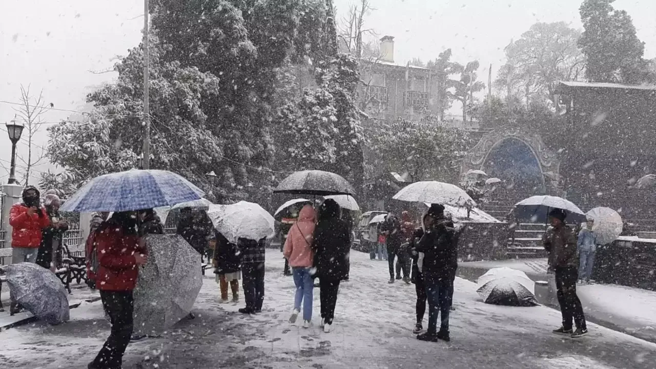 snowfall in Darjeeling